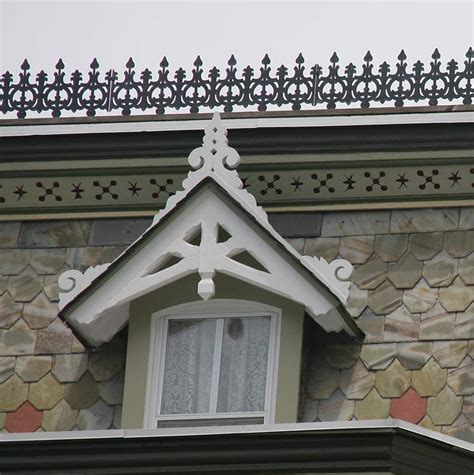 what do you call decorative metal spikes on victorian houses|victorian houses with spirals.